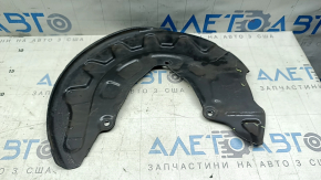 The front left brake disc cover of the Audi A3 22-26 is dented
