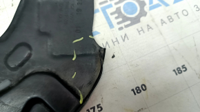 The front left brake disc cover of the Audi A3 22-26 is dented
