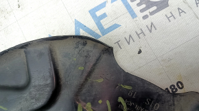 The front right brake disc cover of the Audi A3 22-26 is dented