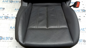 Audi A3 22-26 passenger seat with airbag, electric, heated, black leather, gray stitching, Alcantara insert, dry-cleanable