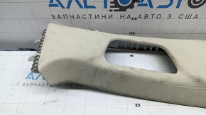 Center pillar trim, upper right belt, Mercedes W167 GLE 20-26, beige, without belt guide, for cleaning