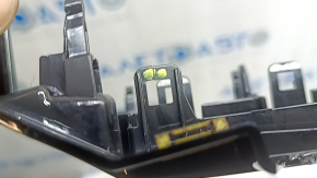 Left front panel trim for Audi A3 22-26, upper, black gloss, scratches, cracks in the button mounts