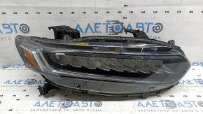 Front right headlight Honda Accord 21-22 Touring, hybrid, for polishing