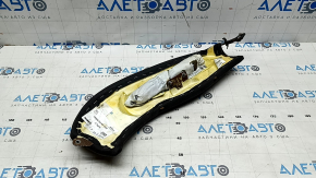 Airbag for the rear left seat of the Audi A3 22-26 with side bolster, black leather, rust, rusty squib