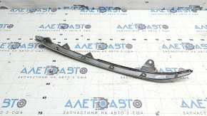 Right radiator grille molding eyelash for Honda Accord 21-22, light chrome, with seal, chrome defect