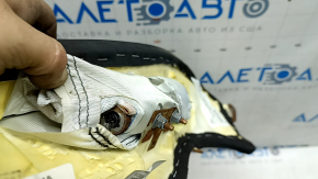 Airbag for the rear right seat of the Audi A3 22-26 with side bolster, black leather, rust, rusty squib, scratch on the leather