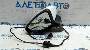Left side mirror assembly Audi A3 22-26 6 pins, heated, with turn signal, white LY9C, scratches
