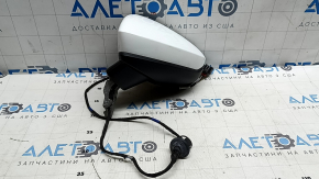 Left side mirror assembly Audi A3 22-26 6 pins, heated, with turn signal, white LY9C, scratches