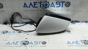 Left side mirror assembly Audi A3 22-26 6 pins, heated, with turn signal, white LY9C, scratches