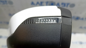 Left side mirror assembly Audi A3 22-26 6 pins, heated, with turn signal, white LY9C, scratches