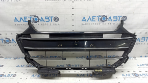 Radiator grille Honda Accord 21-22 black gloss, with chrome moldings, non-factory holes, chips