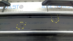 Radiator grille Honda Accord 21-22 black gloss, with chrome moldings, non-factory holes, chips