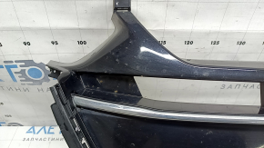 Radiator grille Honda Accord 21-22 black gloss, with chrome moldings, non-factory holes, chips