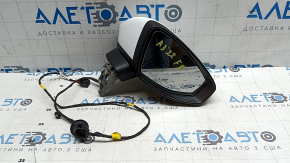 Right side mirror assembly Audi A3 22-26 6 pins, heated, with turn signal, white LY9C, scratches