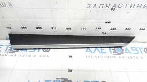 Rear right door panel trim molding for Honda Accord 18-22, wood grain, with chrome, scratches