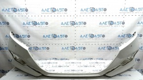 Bare front bumper Honda Accord 21-22 for parking sensors, white, scratches, chips