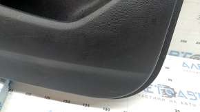 Door trim, rear left, Honda Accord 19-22, black, with light gray leather insert, armrest, light gray leather, with button, with wood molding, scratches