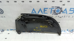 Left muffler cap for Honda Accord 18-22 hybrid, with chrome, white insert, scratches, cracked chrome, worn