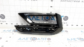 Left fog light frame for VW Tiguan 18-21, gloss black, R-Line