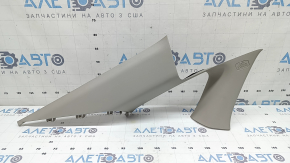 Rear window trim panel left Honda Accord 18-22 gray Platinum Gray, scratch