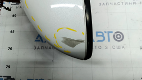 Left side mirror assembly Honda Accord 18-22 8 pins, BSM, heated, turn signal, white, worn