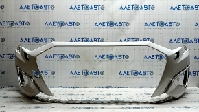 Bare front bumper Audi A3 22-24 white LY9C, without parking sensors, without plugs, scratches