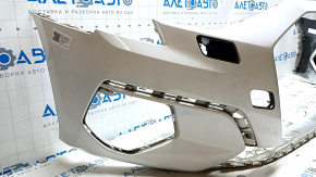 Bare front bumper Audi A3 22-24 white LY9C, without parking sensors, without plugs, scratches