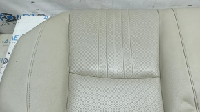 Rear seat cushion, 2nd row, Honda Accord 19-22, light gray leather, perforated, dry-cleanable