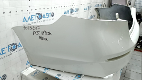 Bare rear bumper Honda Accord 23-26 without parking sensors, white, scratches