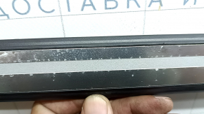 Outer front right threshold trim Audi A3 22-26 black, chrome, scratches, abrasions