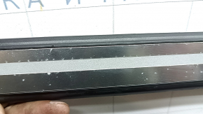 Outer front right threshold trim Audi A3 22-26 black, chrome, scratches, abrasions