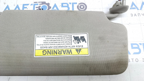 Left sun visor for Honda Accord 18-22, PLATINUM GRAY, without hook, dry cleanable