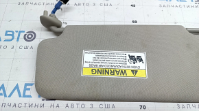 Right visor Honda Accord 18-22 gray PLATINUM GRAY, without hook, dry cleanable