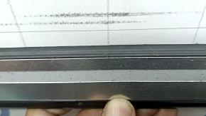 Outer front left threshold trim Audi A3 22-26 black, chrome, scratches, abrasions, bumps