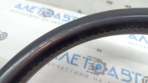 Naked steering wheel Honda Accord 18-22 black leather, with overlay and wiring, scratches, worn