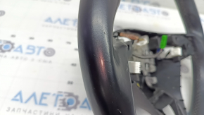 Naked steering wheel Honda Accord 18-22 black leather, with overlay and wiring, scratches, worn