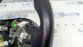 Naked steering wheel Honda Accord 18-22 black leather, with overlay and wiring, scratches, worn