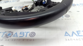 Naked steering wheel Honda Accord 18-22 black leather, with overlay and wiring, scratches, worn