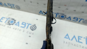 The rear right brake disc cover of the Audi A3 22-26 is dented