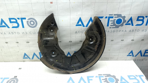 The rear left brake disc cover of the Audi A3 22-26 is dented