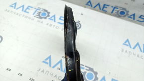 The rear left brake disc cover of the Audi A3 22-26 is dented