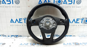 Bare steering wheel Audi A3 22-26, black leather, scratches, chrome peeling