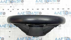 Bare steering wheel Audi A3 22-26, black leather, scratches, chrome peeling
