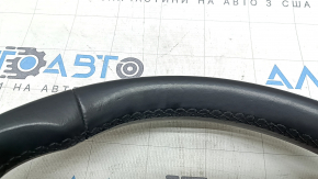 Bare steering wheel Audi A3 22-26, black leather, scratches, chrome peeling