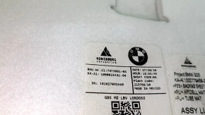 The lumbar support of the driver's seat BMW X5 G05 19-22 has a broken fitting and broken fasteners