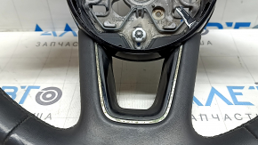 Bare steering wheel Audi A3 22-26, black leather, scratches, chrome peeling