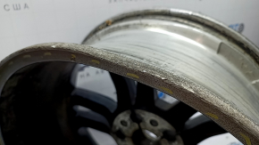 Wheel rim R19 x 8J ET40 Tesla Model S 12-20 curb, painted, for rental