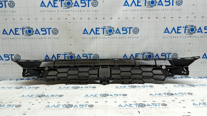 The lower grille of the front bumper of the Audi A3 22-24 is black, the fasteners are broken