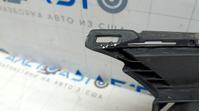The lower grille of the front bumper of the Audi A3 22-24 is black, the fasteners are broken