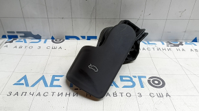 Black hood release handle for Audi A3 22-26 interior, with bracket, scratches, creases, dents